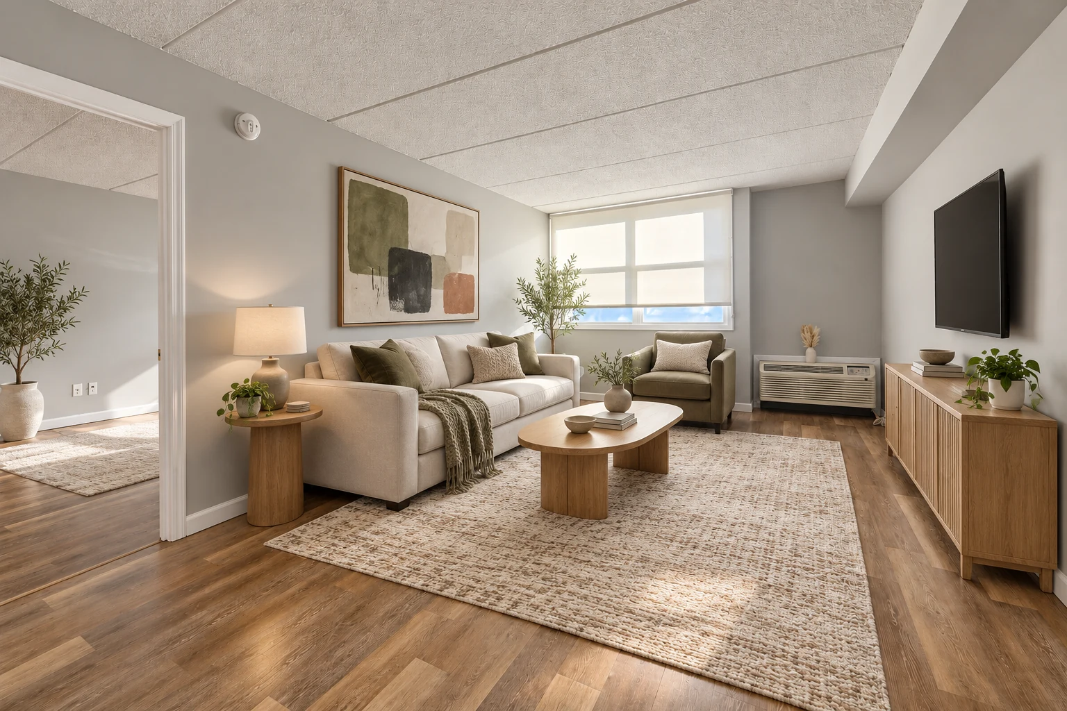 One-bedroom living room