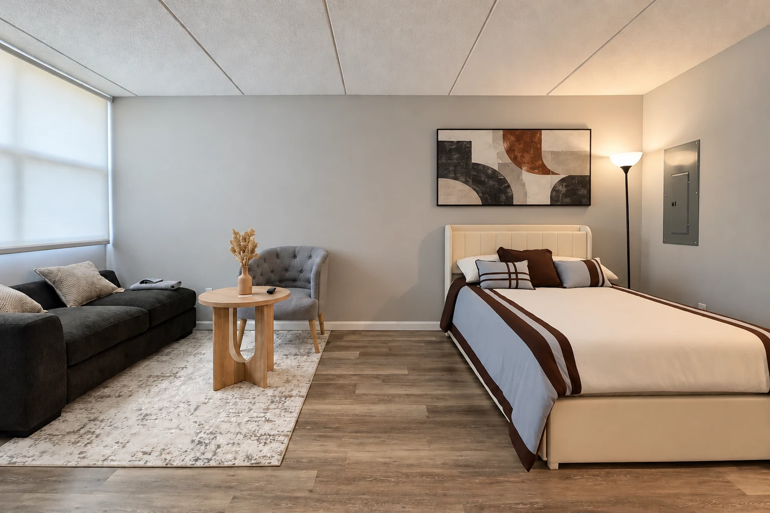 Studio apartment interior